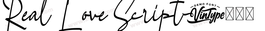 Real Love Script字体转换